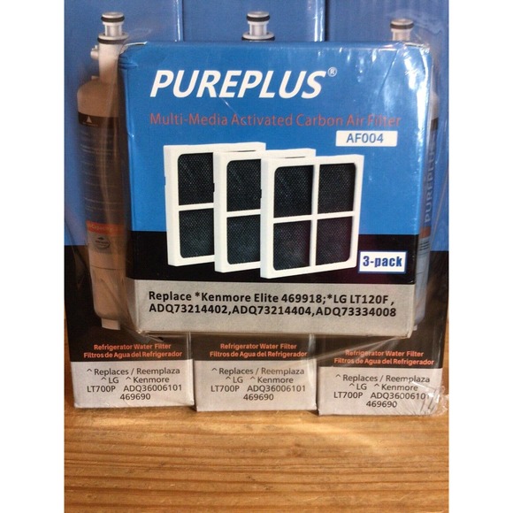 3 LG Kenmore PP-RWF1200A Refrigerator Replacement Water Filters 3 Carbon AF004 - Picture 4 of 10